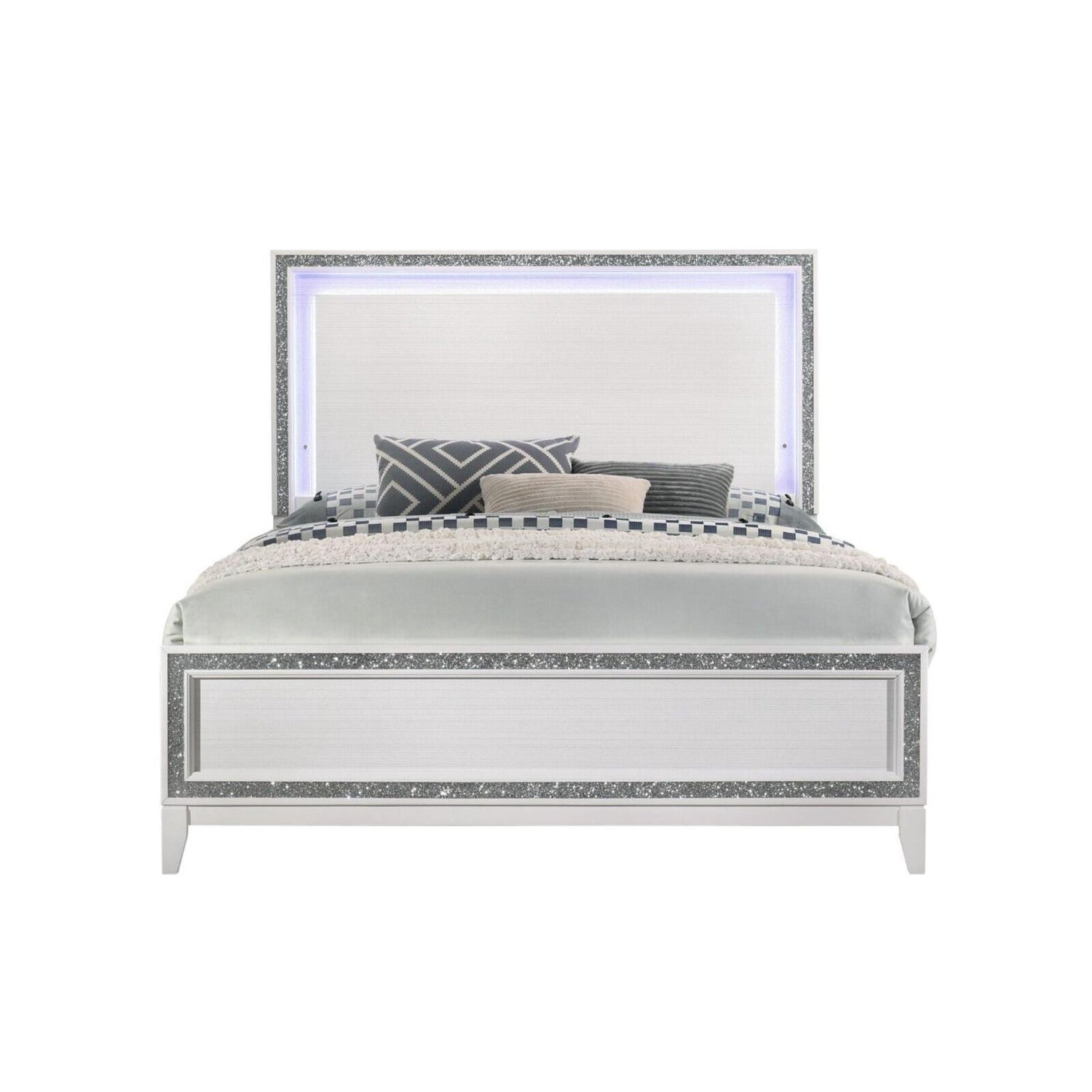 Tala White 5-Piece (Twin Bed, Dresser, Mirror, Nightstand, Chest)