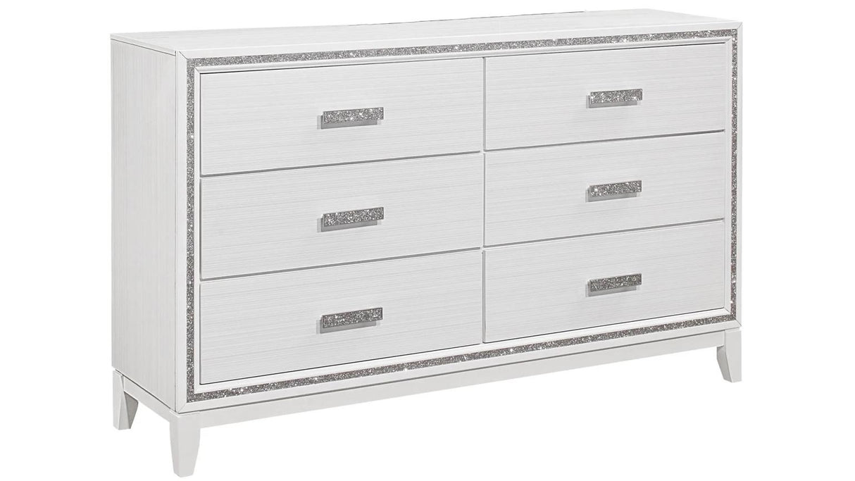 Tala White 5-Piece (Twin Bed, Dresser, Mirror, Nightstand, Chest)
