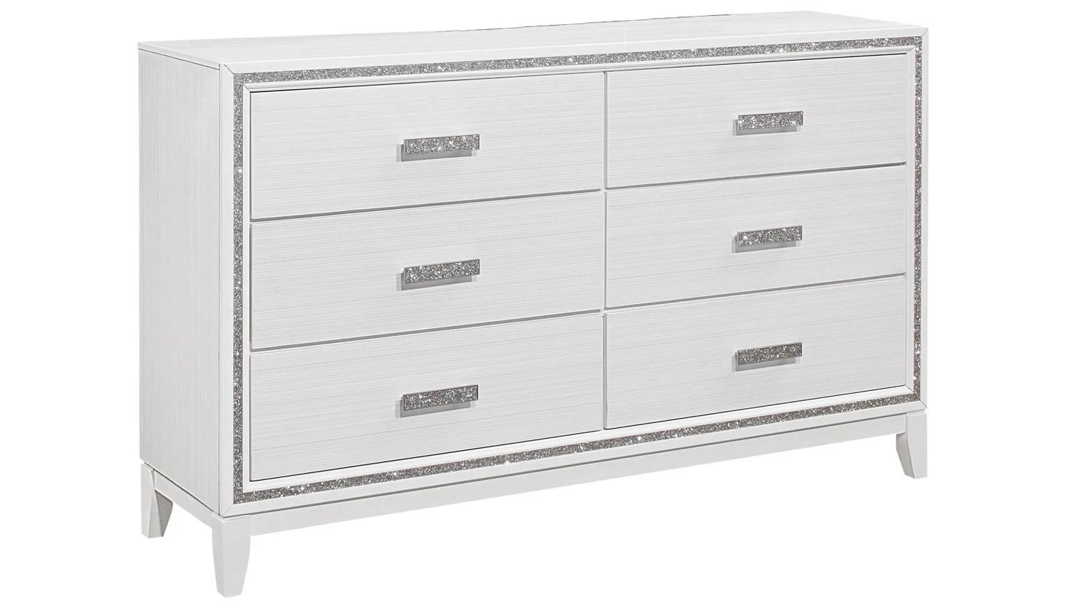 Tala White 5-Piece (Twin Bed, Dresser, Mirror, Nightstand, Chest)