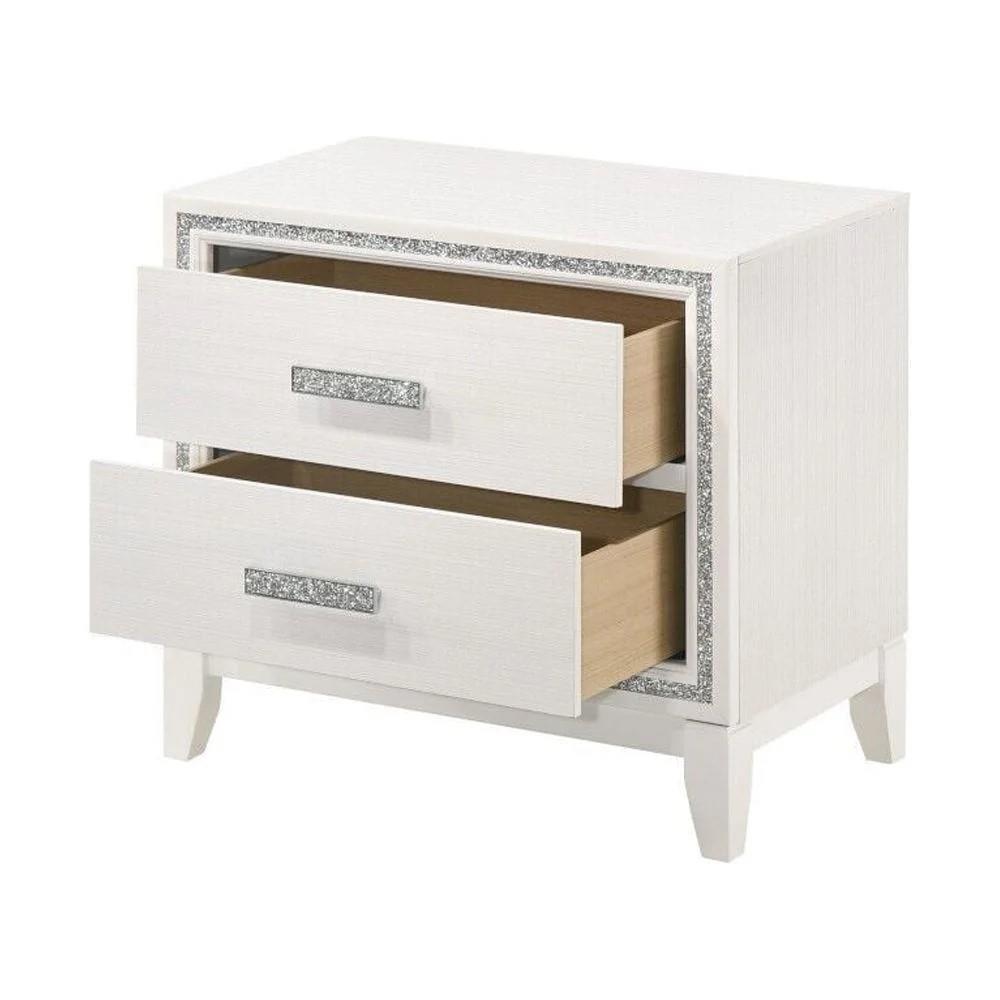 Tala White 5-Piece (Twin Bed, Dresser, Mirror, Nightstand, Chest)