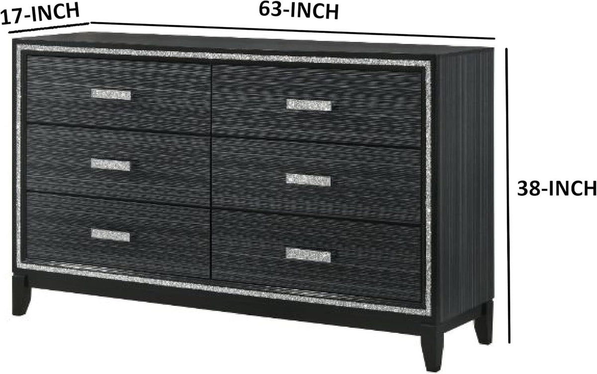 Tala Full 3-Piece (Full Bed, Dresser, Mirror) - Grey