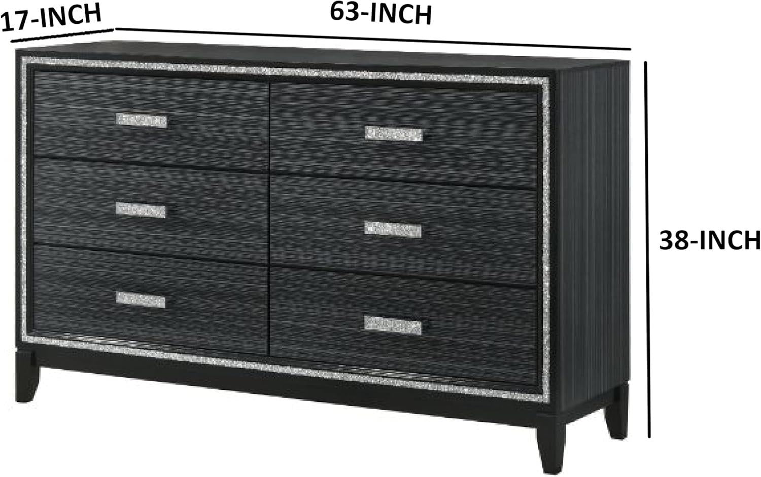 Tala Gray 5-Piece (King Bed, Dresser, Mirror, Nightstand, Chest)
