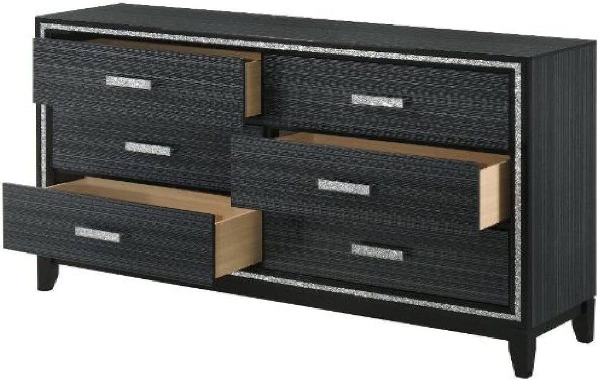 Tala Gray 5-Piece (King Bed, Dresser, Mirror, Nightstand, Chest)