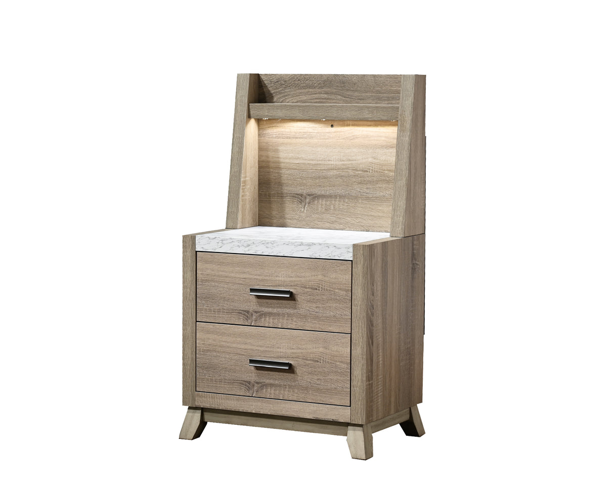 TILSTON NIGHT STAND W/WALL PANEL