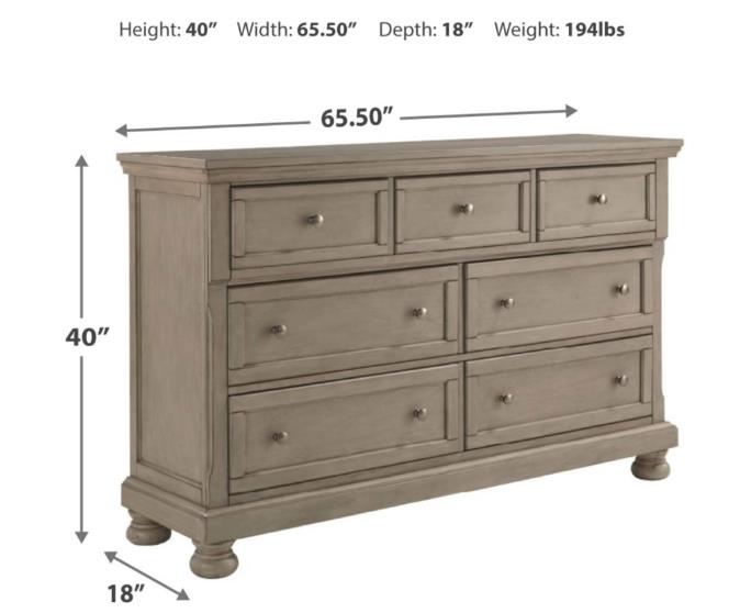 Carson Grey 5-Piece (Queen Bed, Dresser, Mirror, Nightstand, Chest)