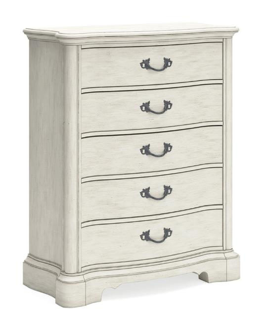 Zayden White 5-Piece (King Bed, Dresser, Mirror, Nightstand, Chest)