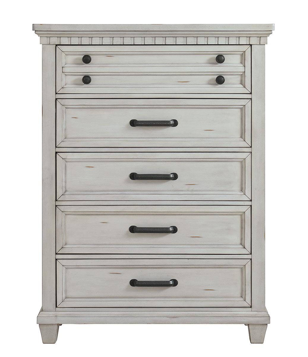 Jaxon Light Grey 5-Piece (Queen Bed, Dresser, Mirror, Nightstand, Chest)