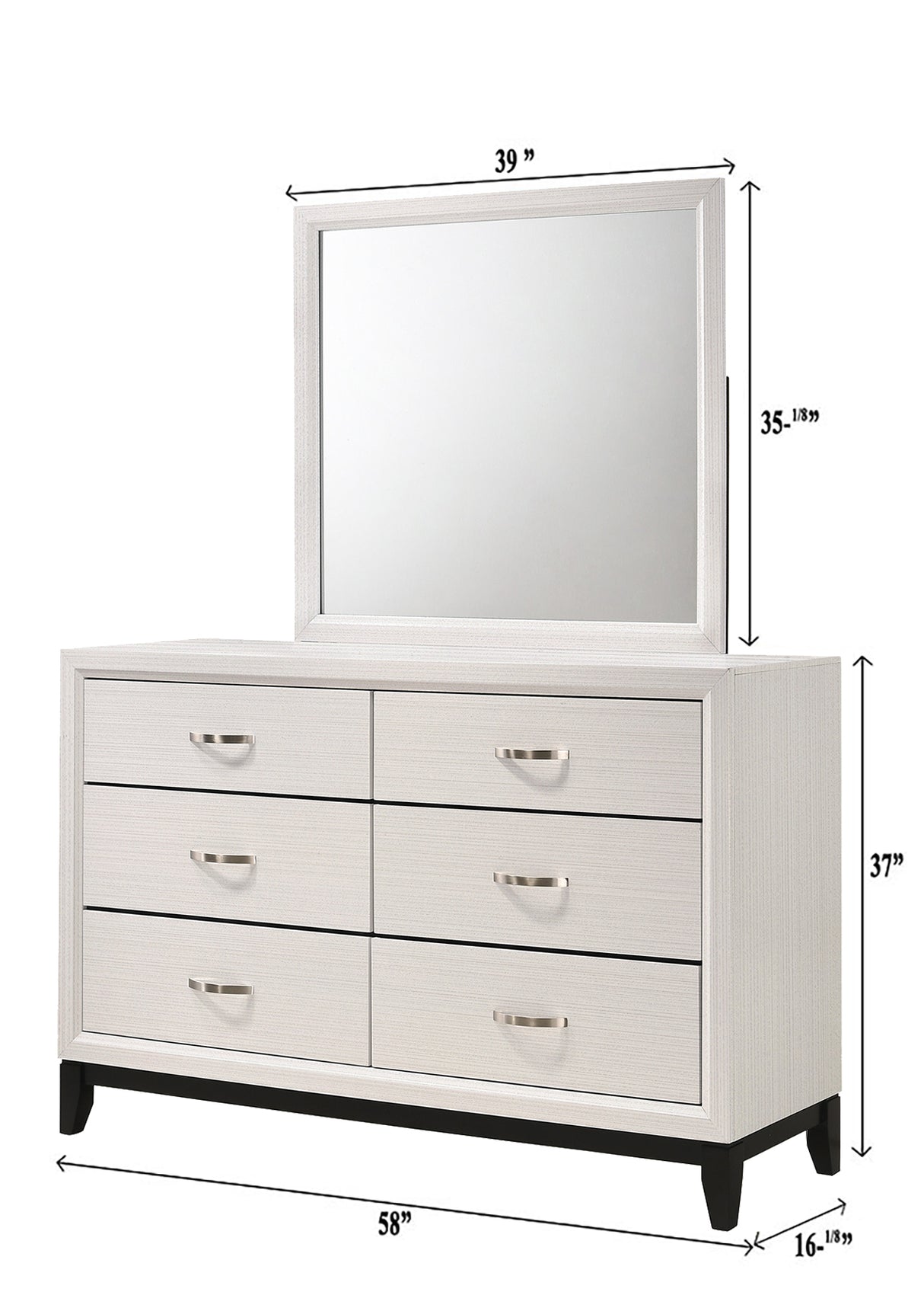 AKERSON DRESSER TOP CHALK