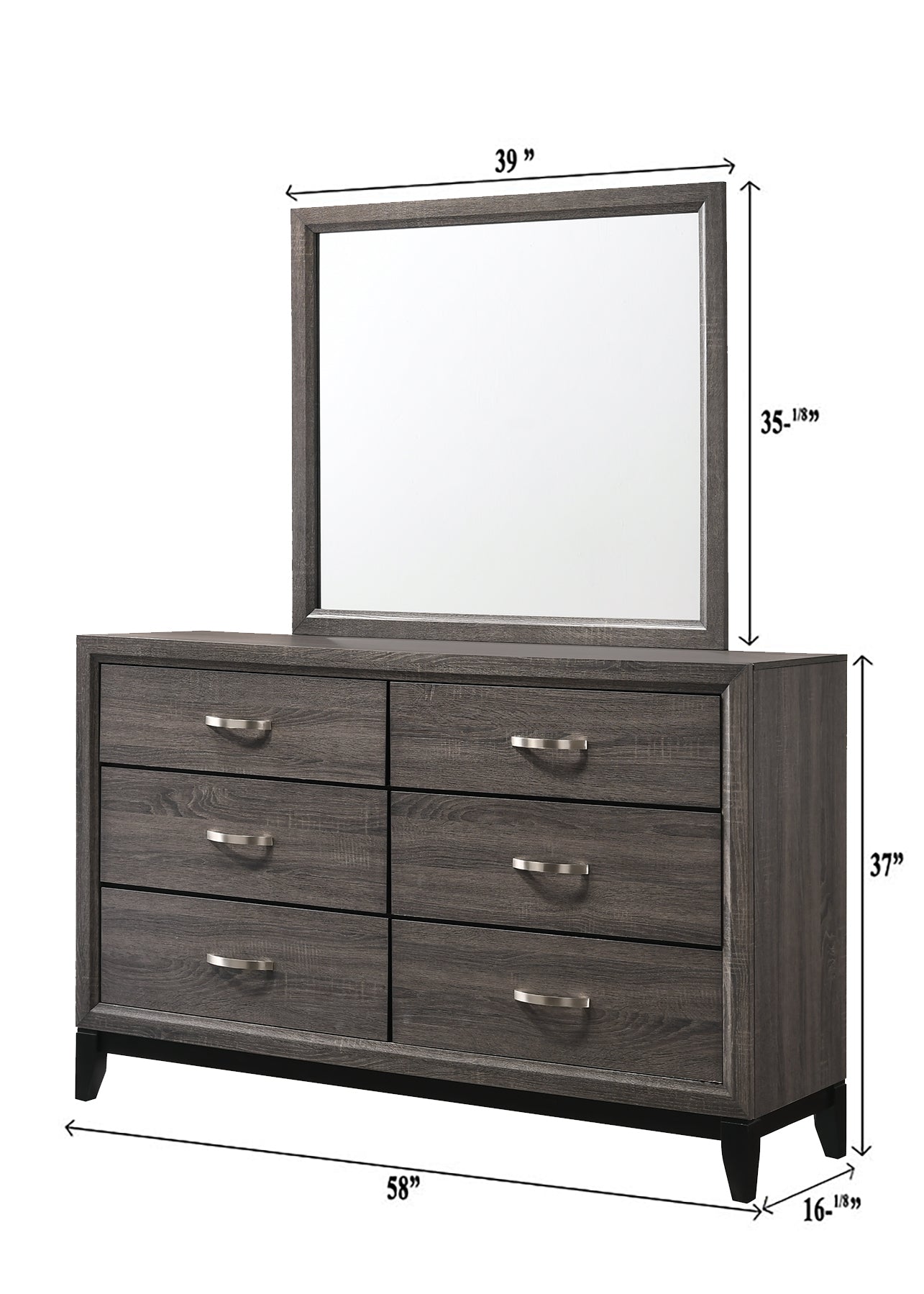 AKERSON DRESSER TOP GREY