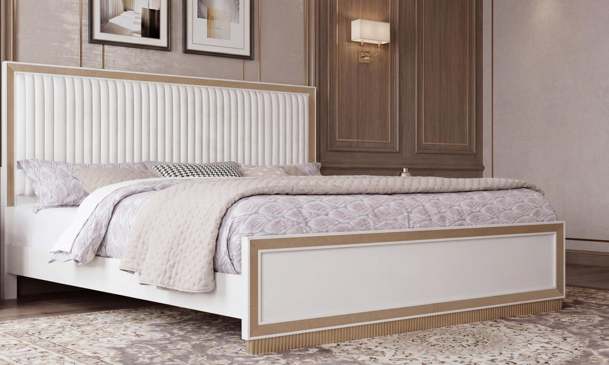Lolo Queen Bed - Gold