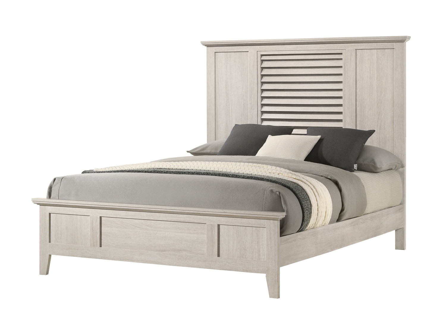 Sarter White Queen Bed