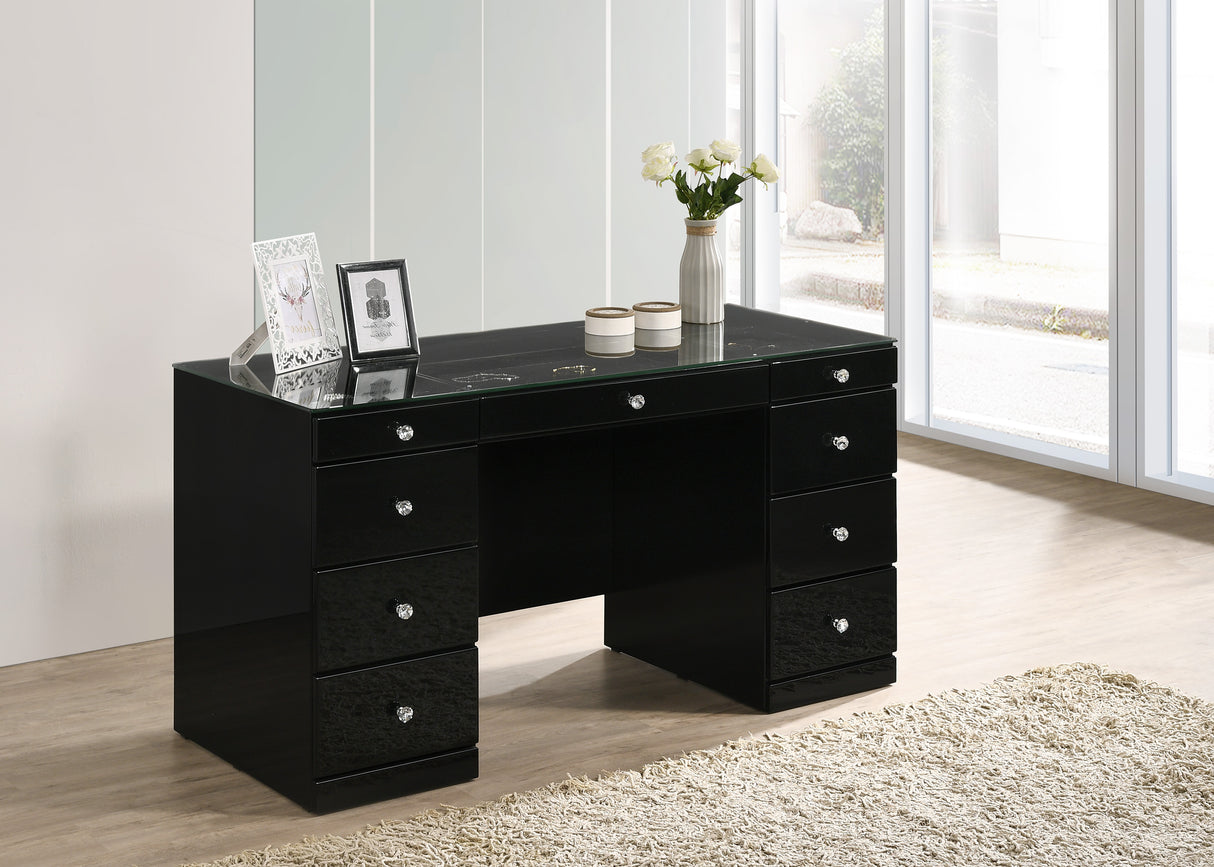 Avery Black LED Vanity