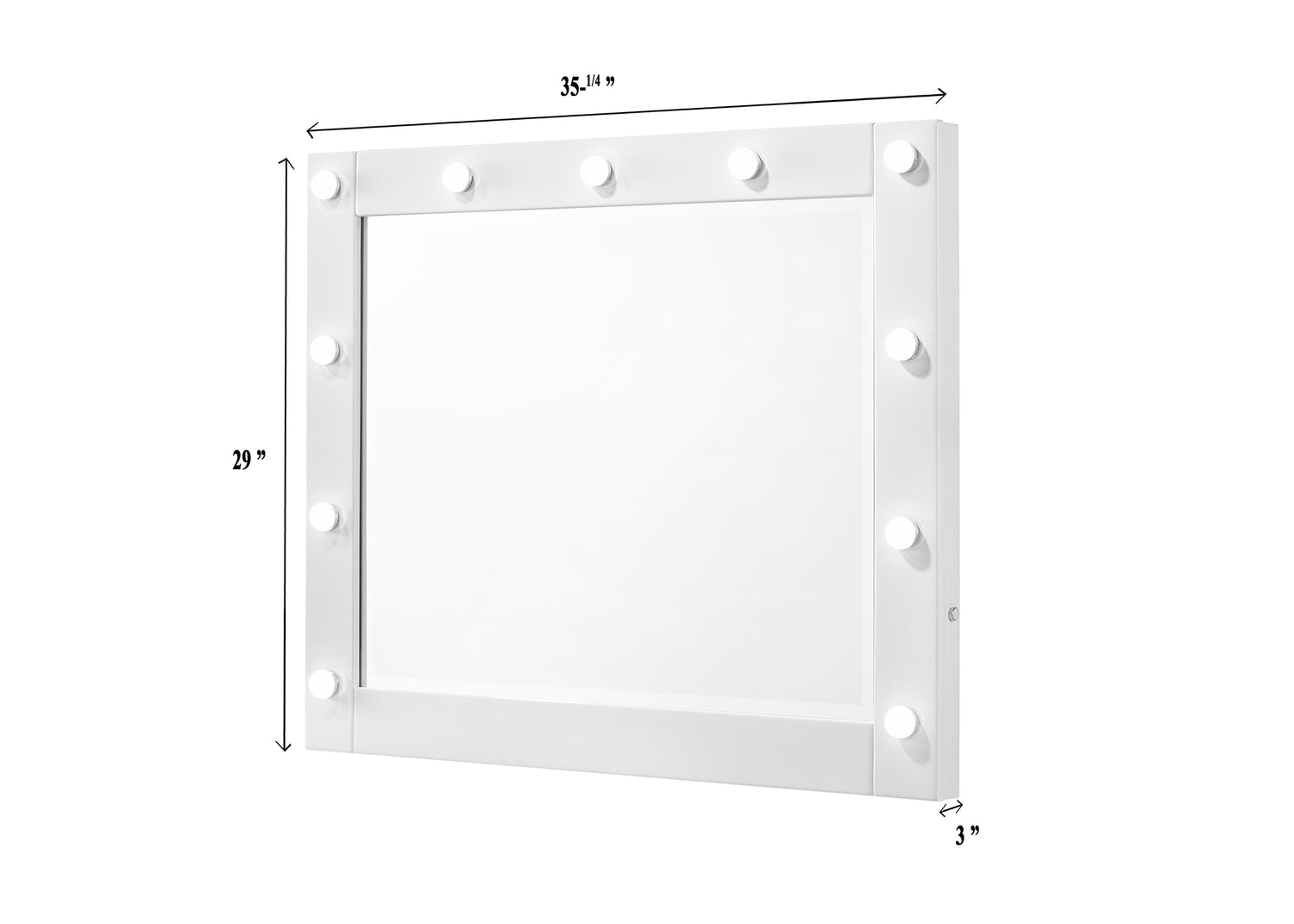 Avery White LED Vanity