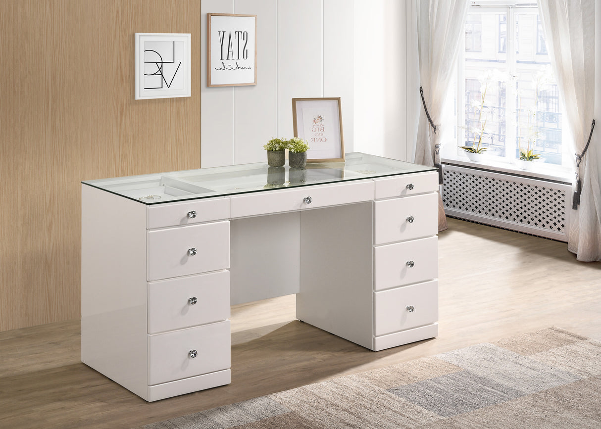 Avery White LED Vanity