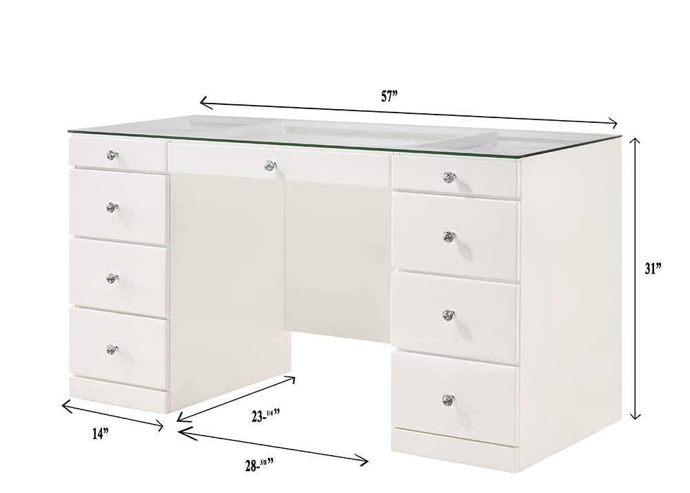 Avery White LED Vanity