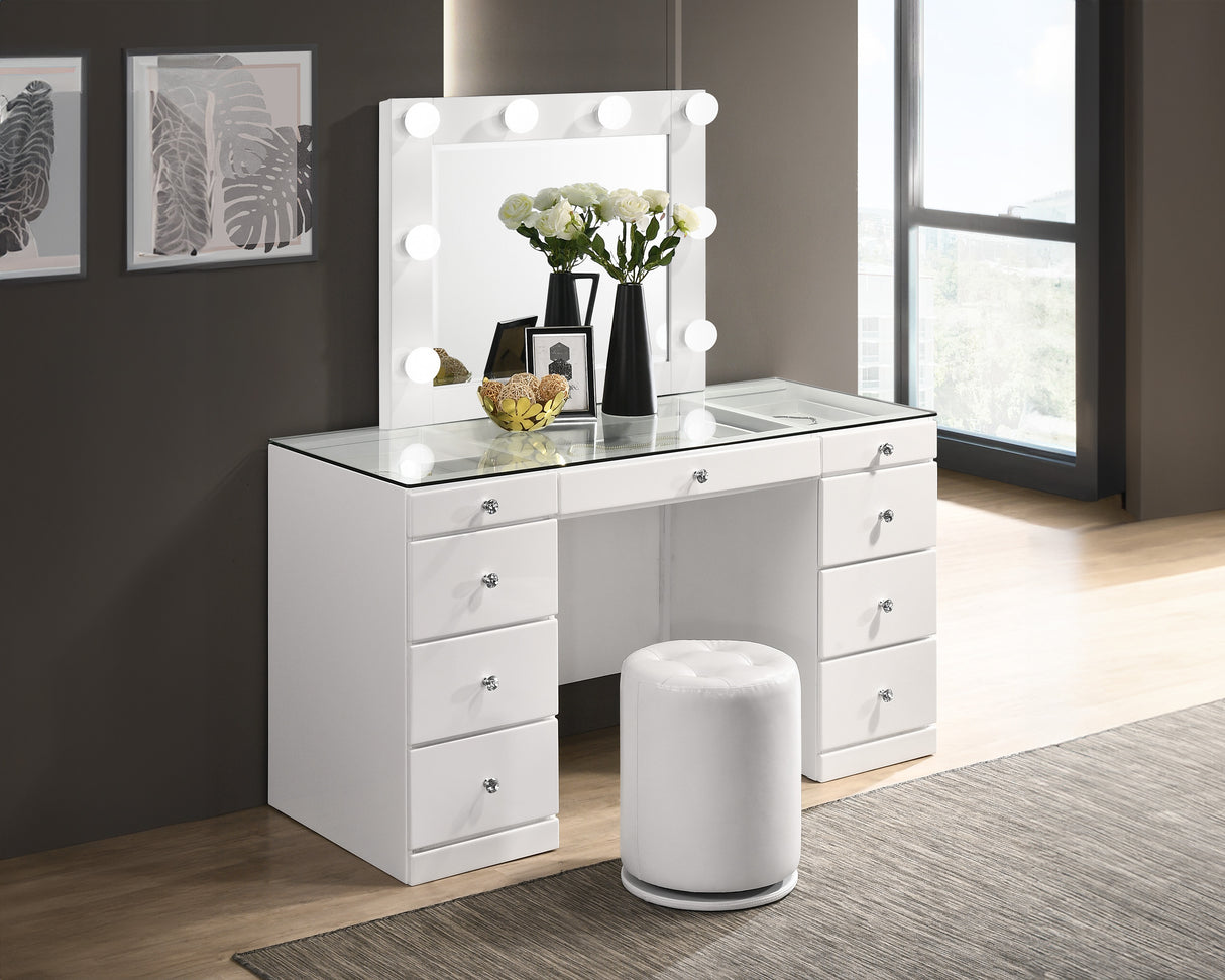 Avery White LED Vanity