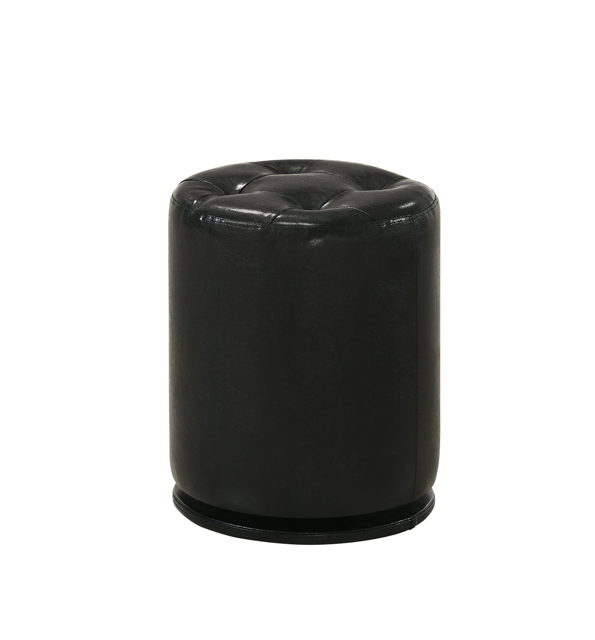 MORGAN ROUND SWIVEL STOOL BLACK
