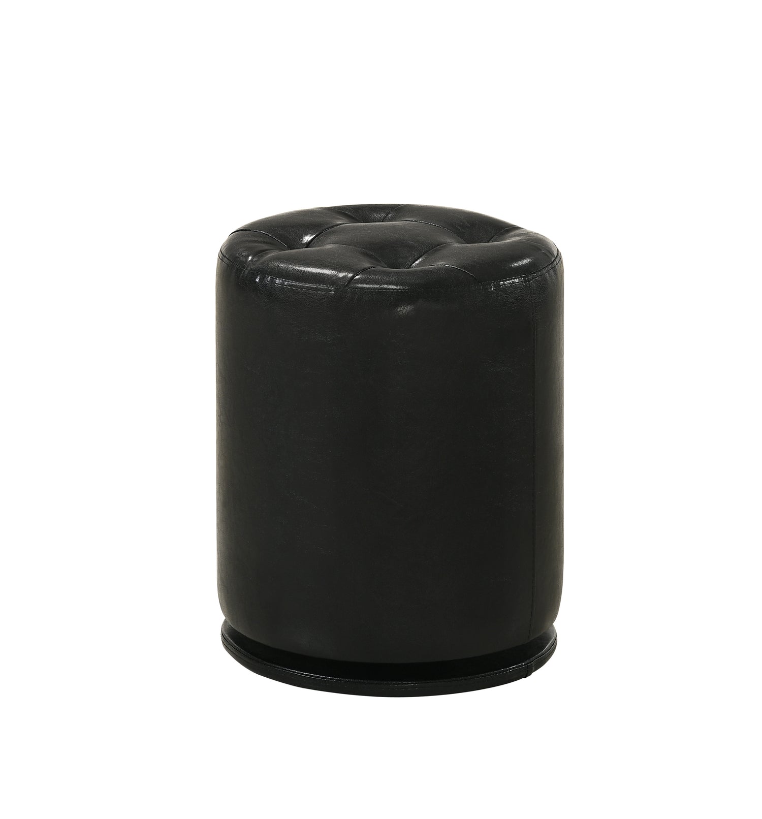 MORGAN ROUND SWIVEL STOOL BLACK