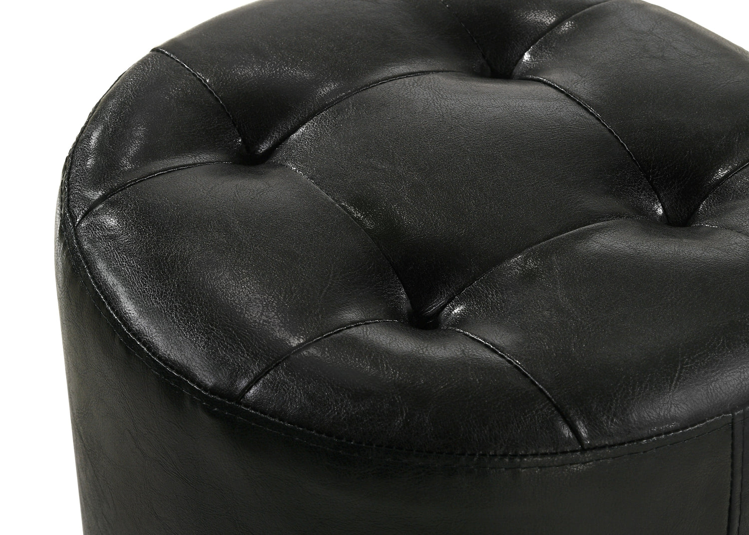 MORGAN ROUND SWIVEL STOOL BLACK