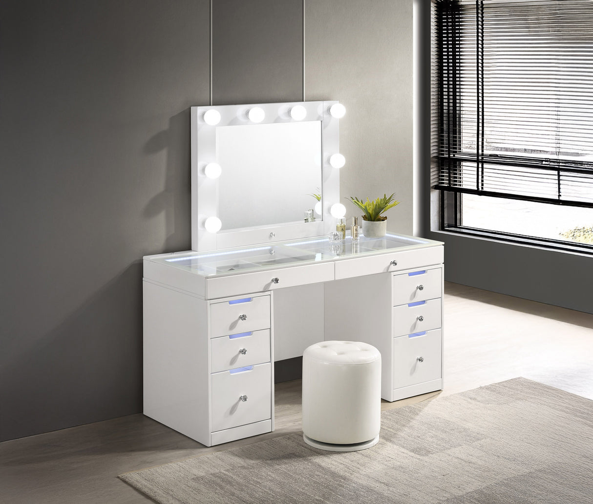 Luxo White LED Vanity