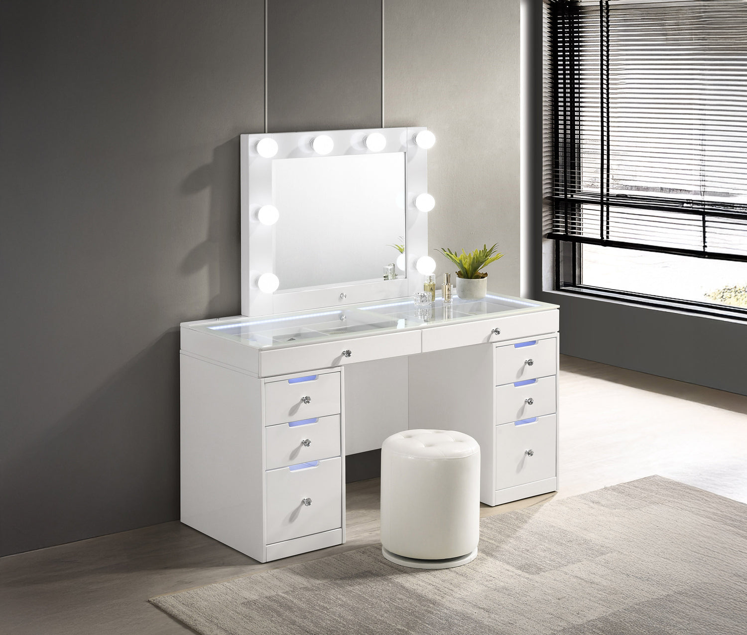 Luxo White LED Vanity