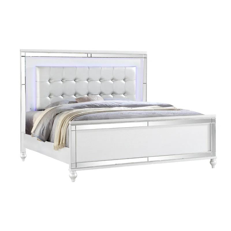 Emma White 3-Piece (King Bed, Dresser, Mirror)