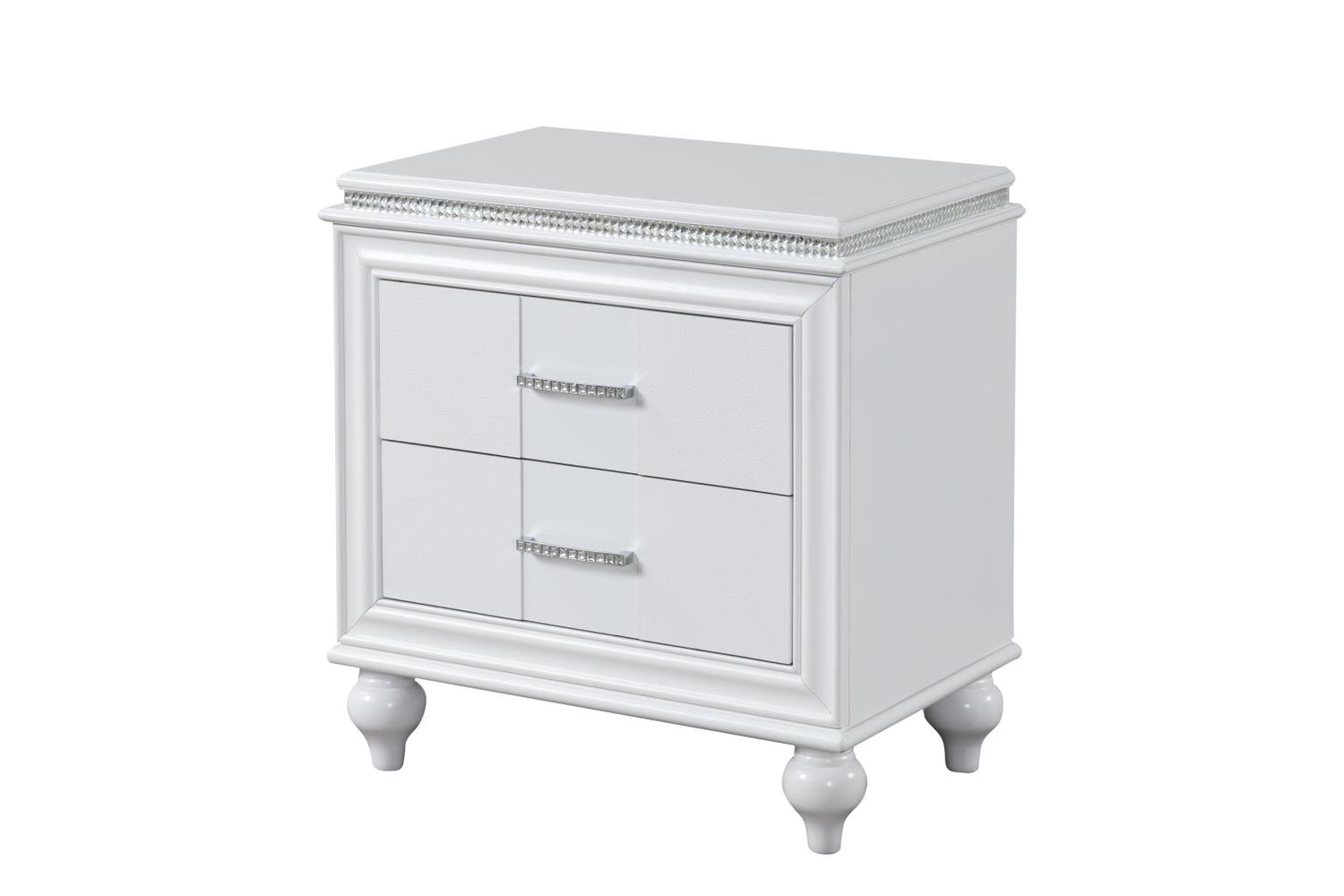 Sally White 4-Piece (Queen Bed, Dresser, Mirror, Nightstand)
