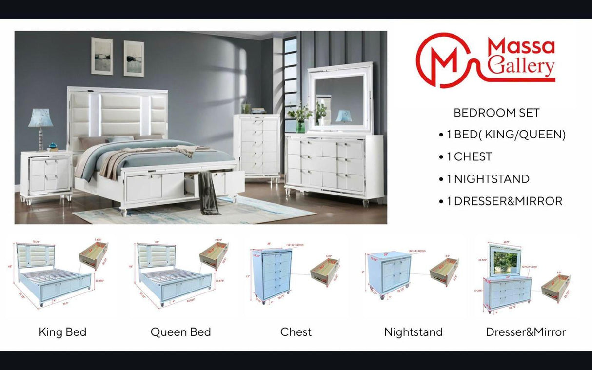 Gina Chest - White