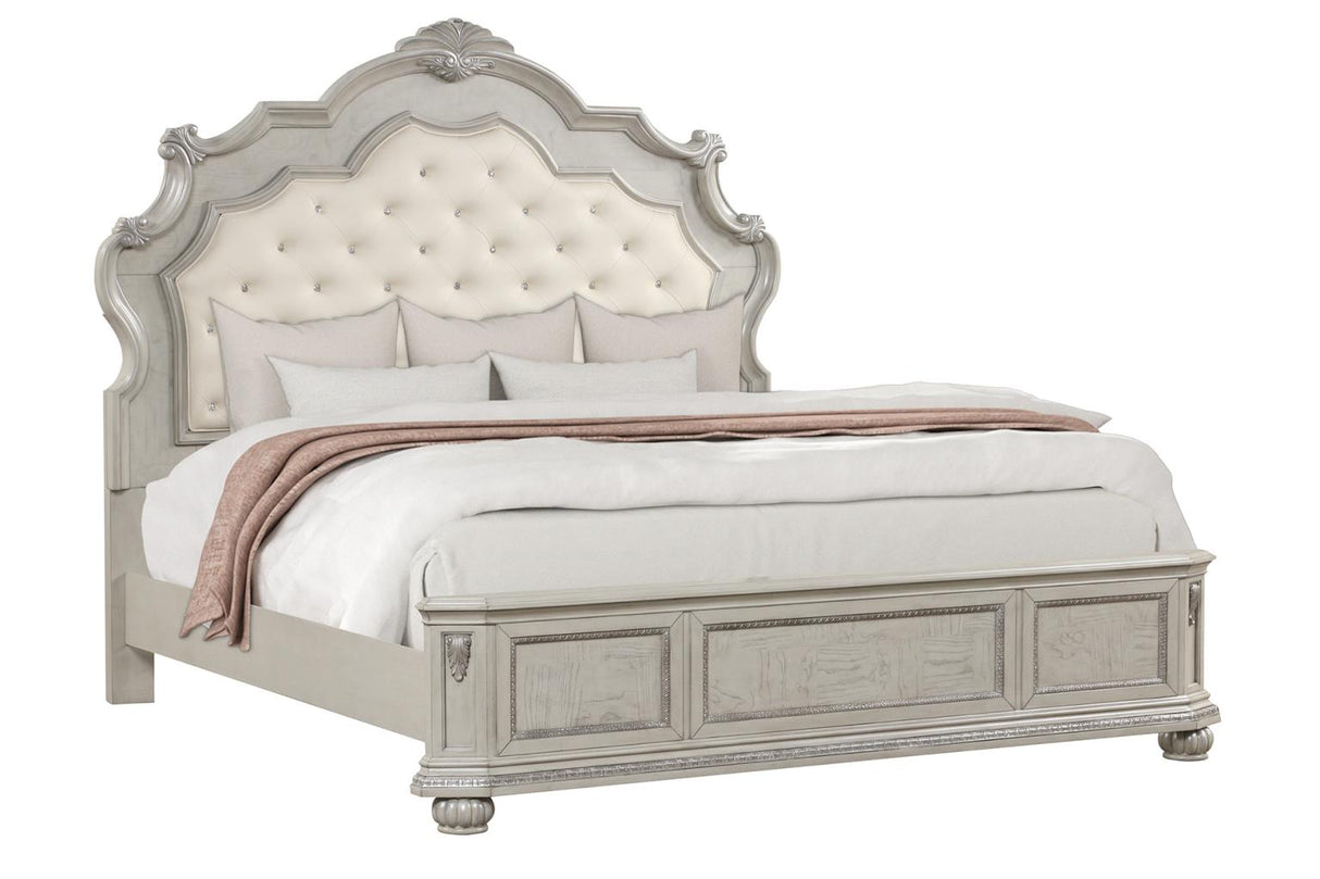 Arizona Beige 3-Piece (Queen Bed, Dresser, Mirror)