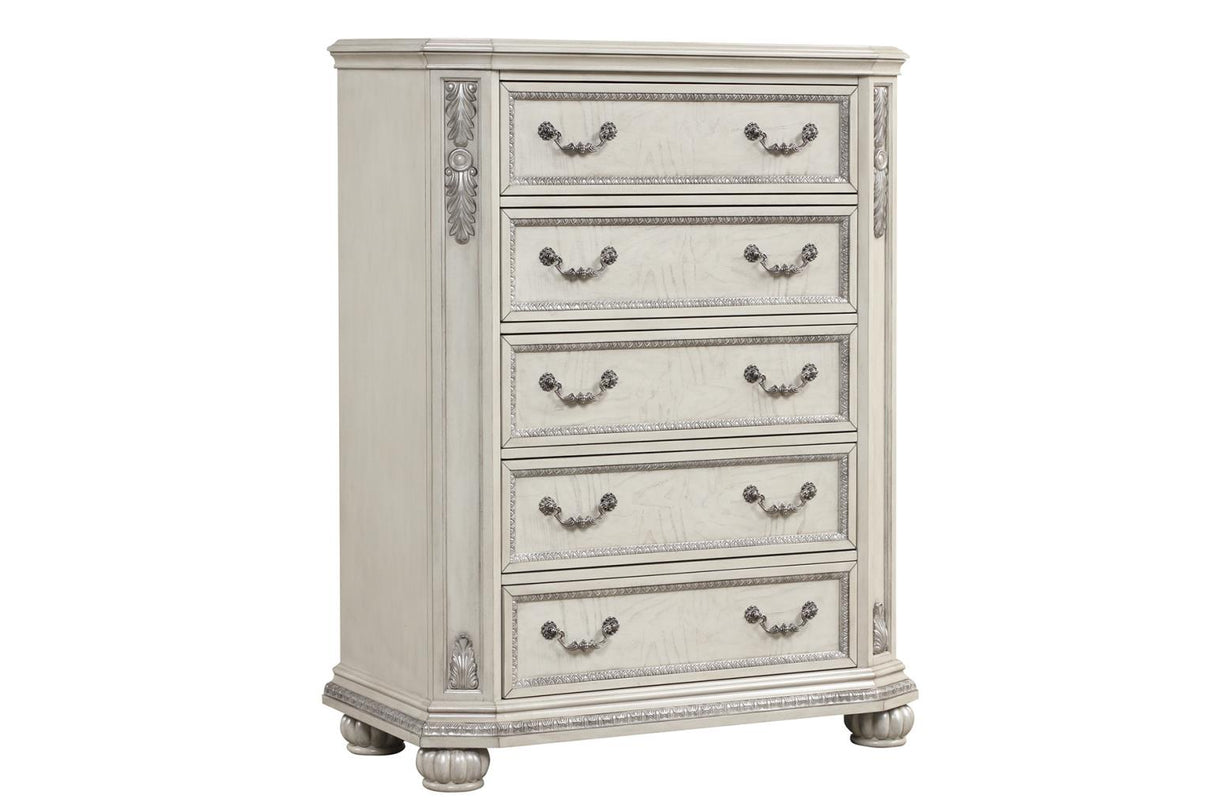 Arizona Beige 5-Piece (Queen Bed, Dresser, Mirror, Nightstand, Chest)