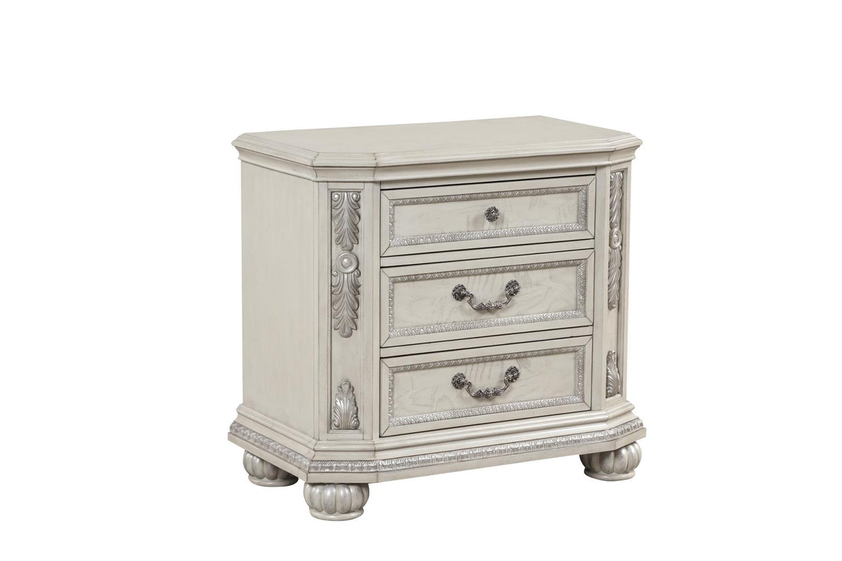 Arizona Beige 4-Piece (Queen Bed, Dresser, Mirror, Nightstand)