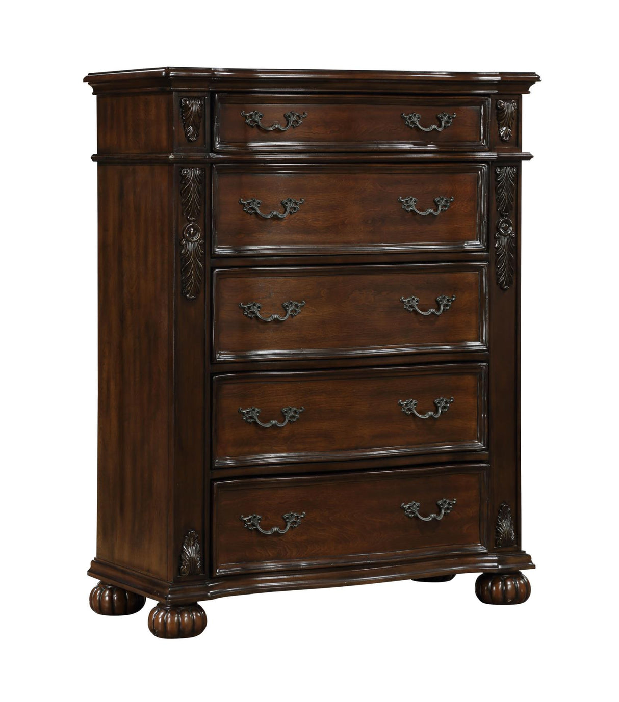 Atlas Brown 5-Piece (King Bed, Dresser, Mirror, Nightstand, Chest)