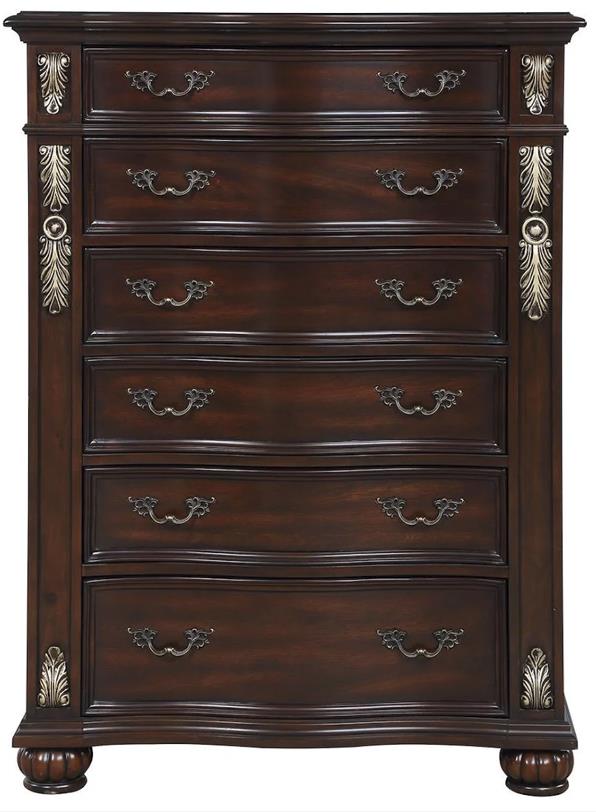 Atlas Brown 5-Piece (King Bed, Dresser, Mirror, Nightstand, Chest)