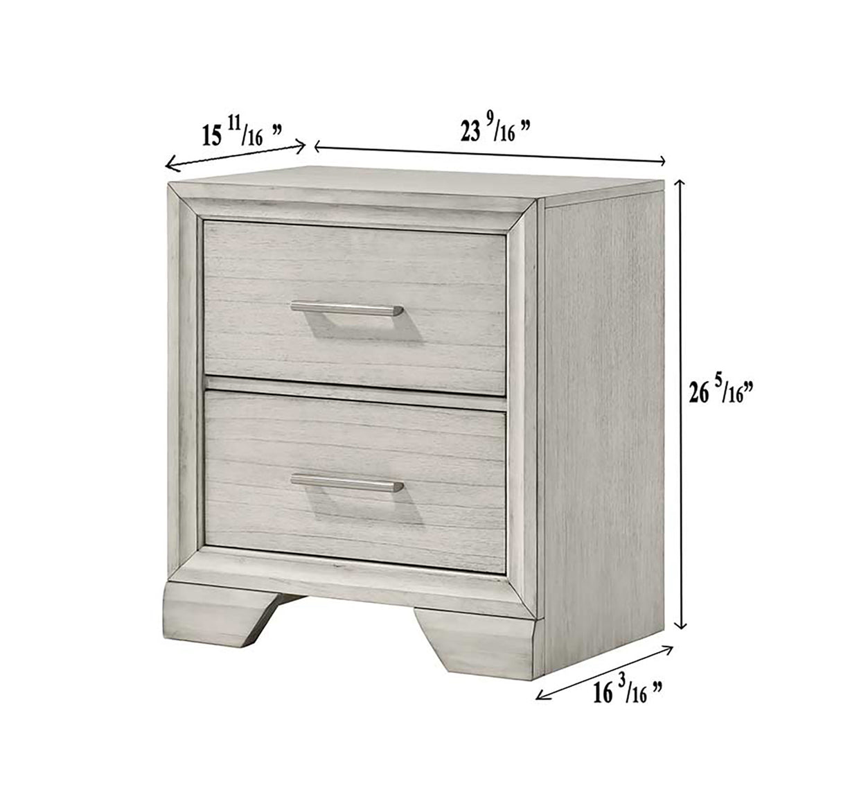 JAYMES NIGHT STAND WHITE MIST