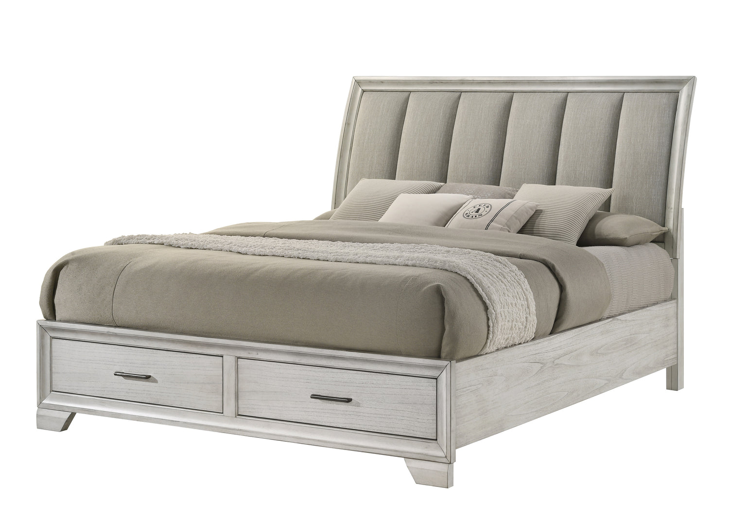 Jaymes White King Storage Bed