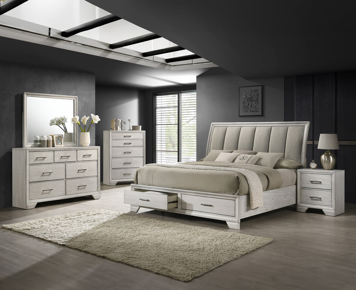 Jaymes White King Storage Bed