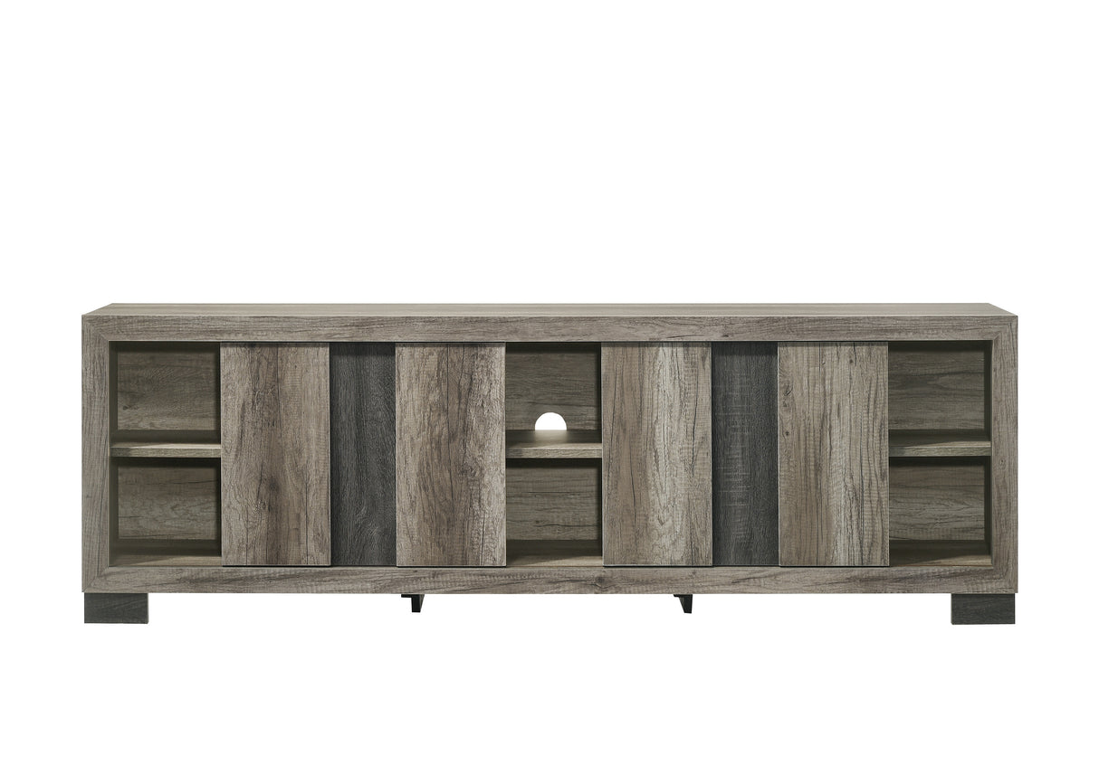 RANGLEY TV STAND-GREY/BROWN