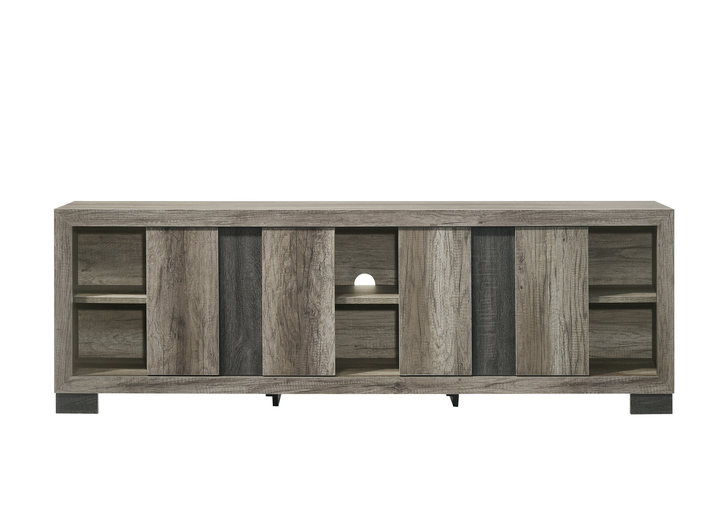 RANGLEY TV STAND-GREY/BROWN