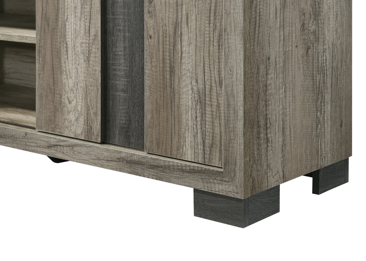 RANGLEY TV STAND-GREY/BROWN