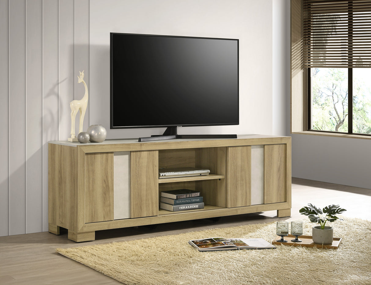 RANGLEY TV STAND - DRIFTWOOD