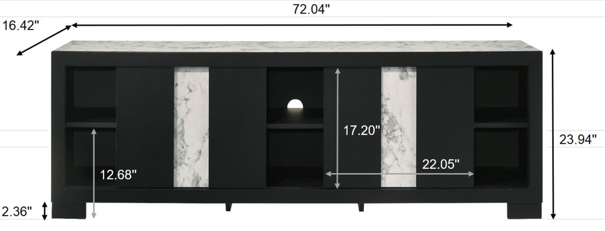 RANGLEY TV STAND - BLACK