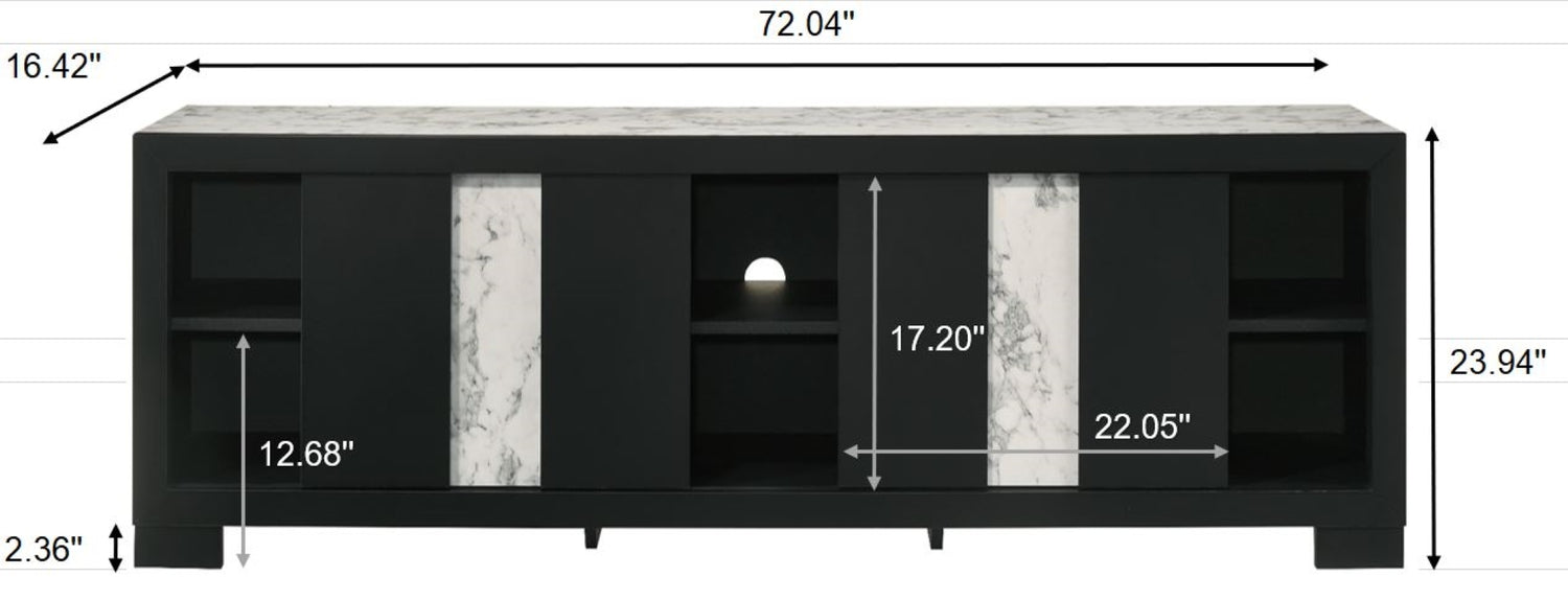 RANGLEY TV STAND - BLACK