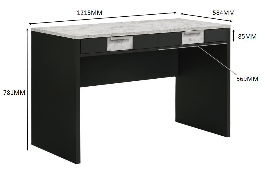 RANGLEY WRITING DESK -BLACK