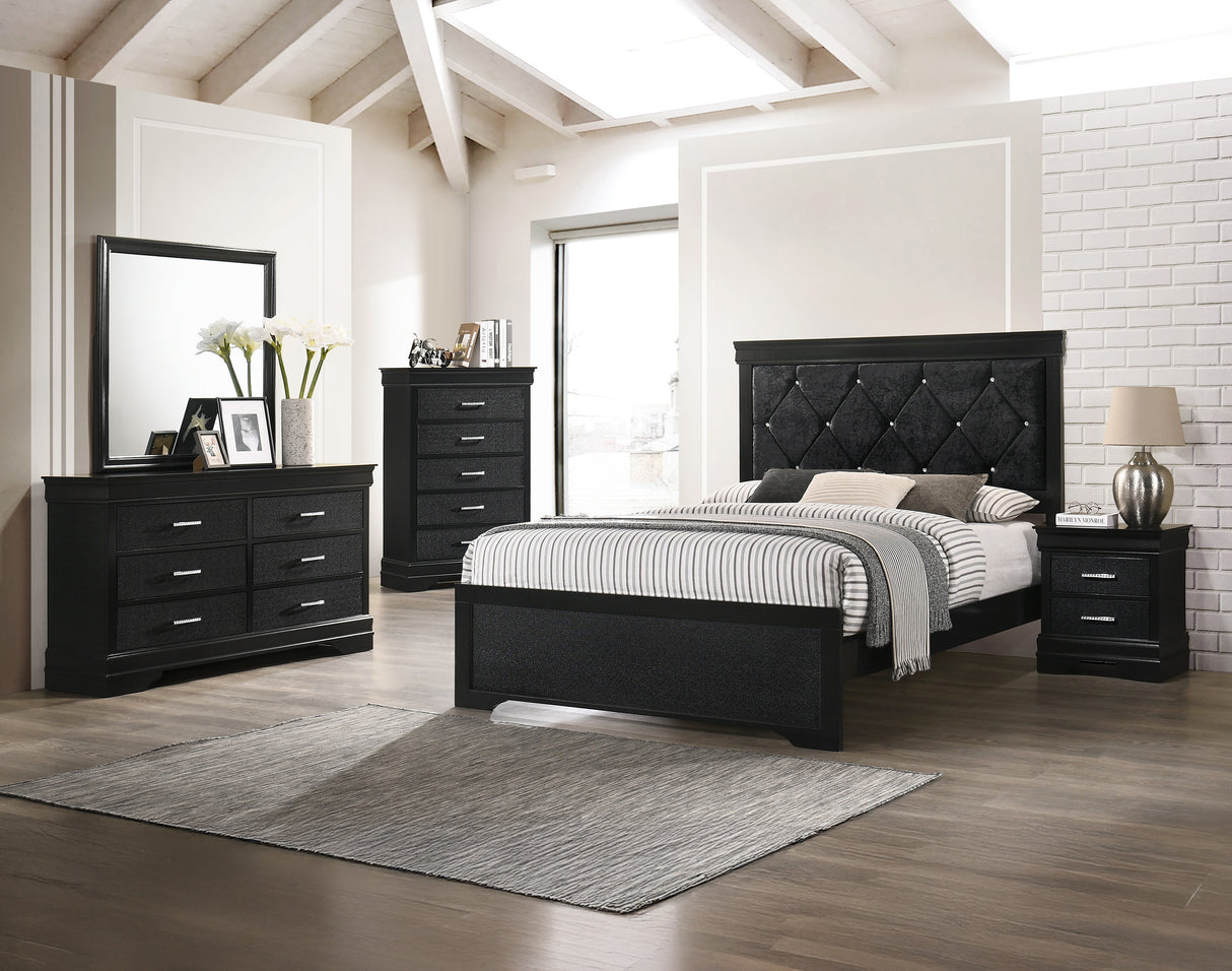 Amalia Black Twin Bed