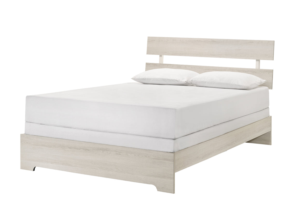 ATTICUS FULL PLATFORM BED WHITE