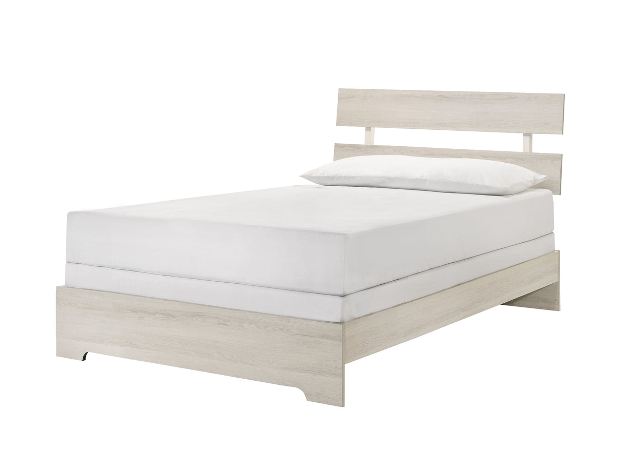ATTICUS TWIN PLATFORM BED WHITE