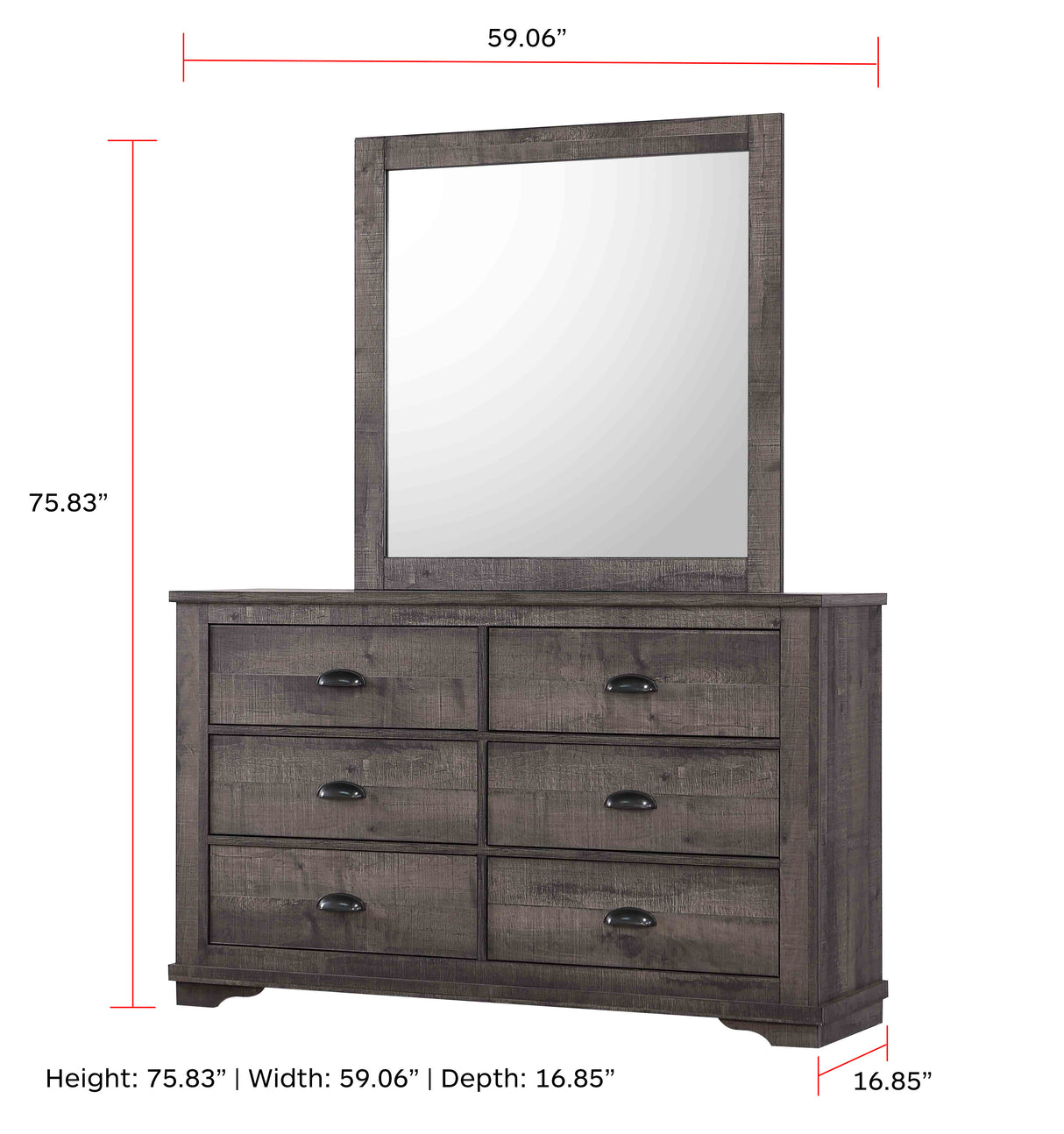 CORALEE DRESSER GREY
