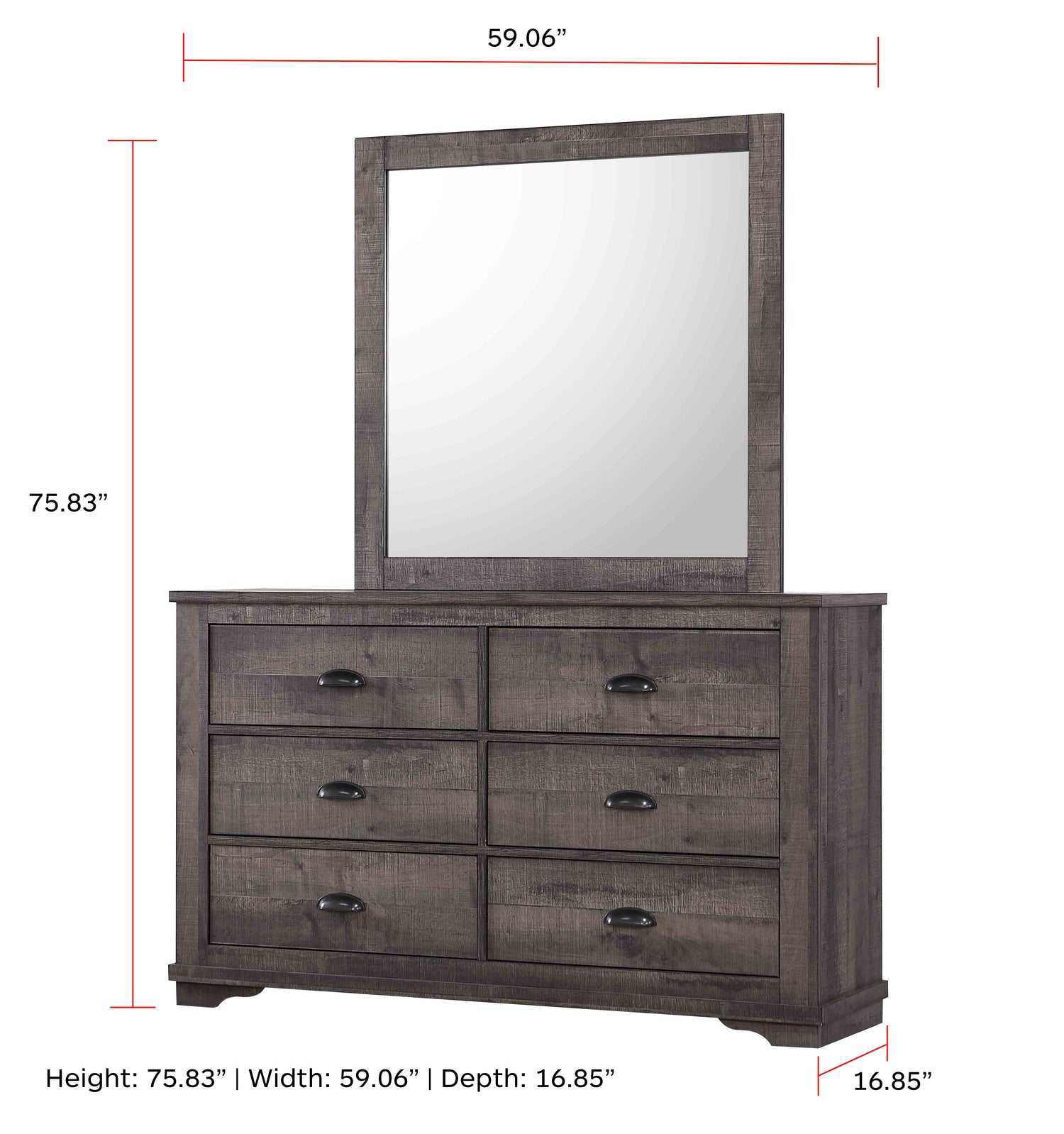 CORALEE DRESSER GREY