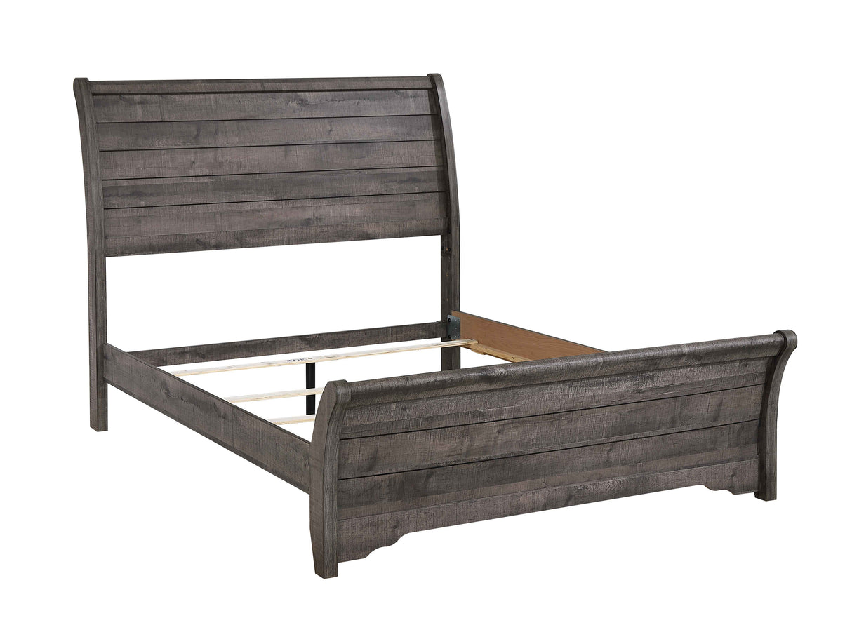 Coralee Grey Queen Bed