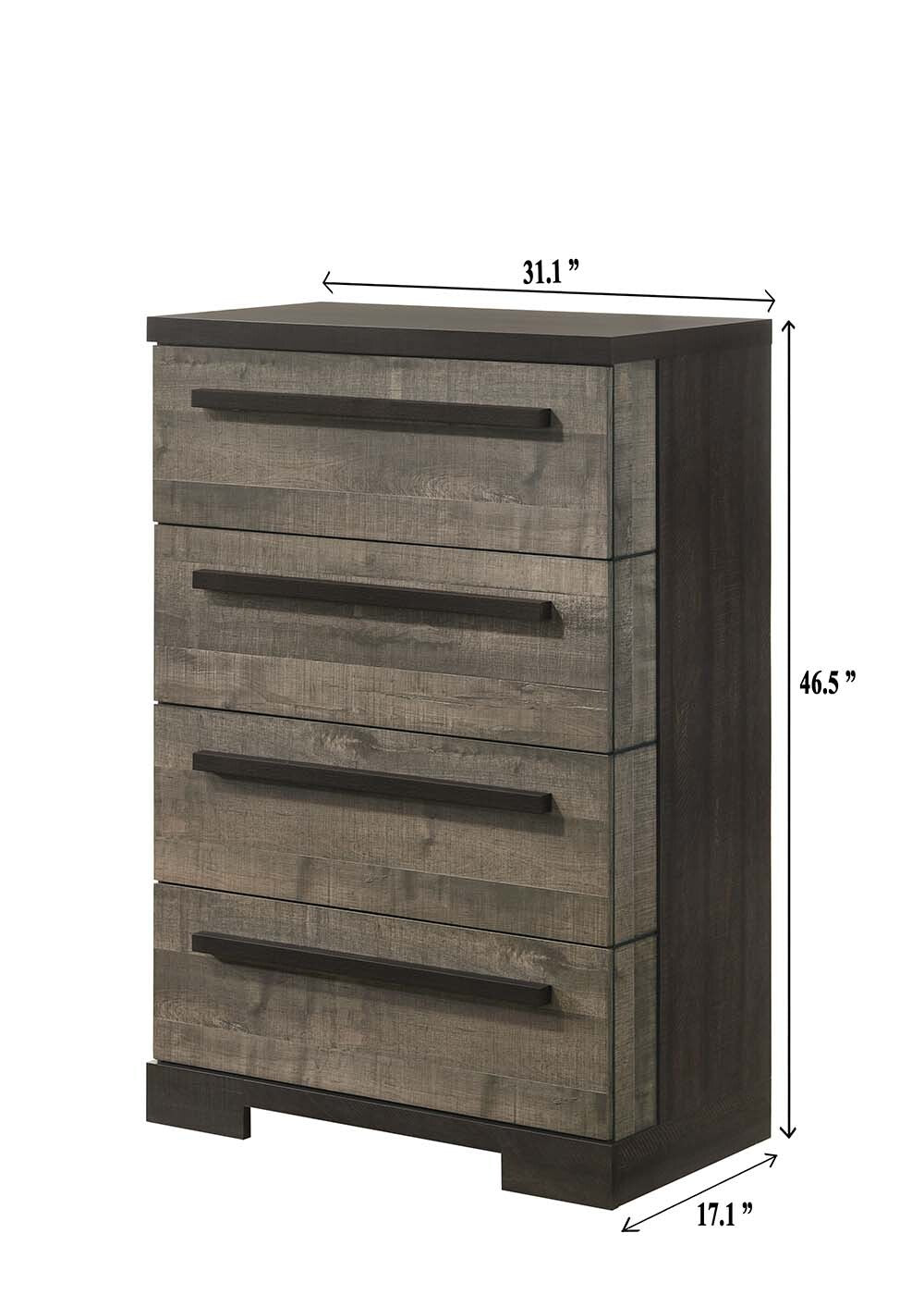 REMINGTON CHEST GRAY/EBONY
